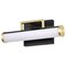 Nuvo Solano Small Vanity LED Black and Brushed Brass White Acrylic Lens 62/1537 - alternate 1